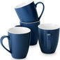 BTaT- Porcelain Coffee Mugs Set, 16 Ounces, 4 Pack, Restaurant Cups by BrewToATea