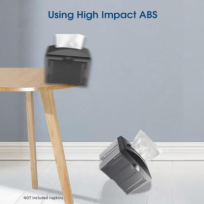 Tabletop Napkin Dispenser Black 8"x6.1"x6.5" | ABS, - Image 8