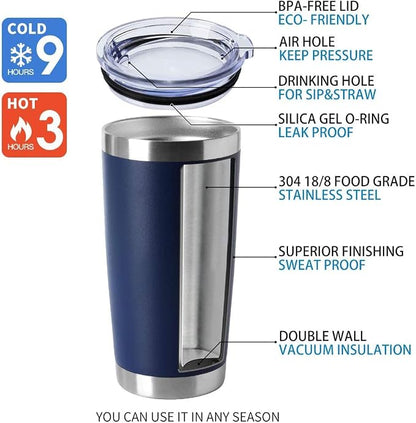 HASLE OUTFITTERS 20oz Tumblers Stainless Steel Mugs - Image 3