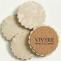 Concrete Stone Coasters Set of 4, Coffee Table Decor, Cute Coasters by VivereHome