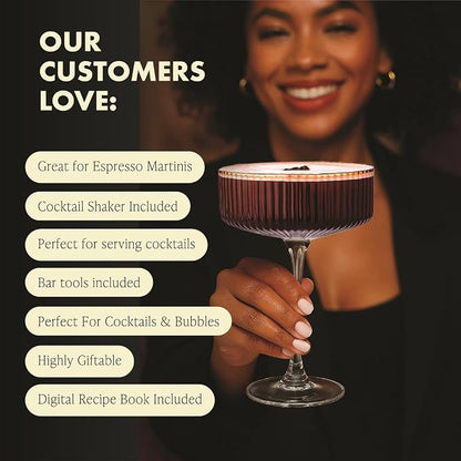 VEMACITY - Luxury Espresso Martini Gifts | Gold Cocktail Shaker Set + 2 - Image 9
