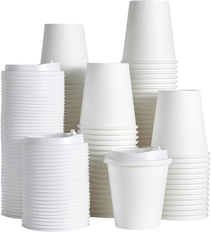 JOLLY PARTY 10 oz Paper Coffee Cups, Disposable Paper Coffee Cup by JOLLYPARTY