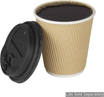 Karat 8 oz Ripple Insulated Coffee Cup Disposable Paper Hot Cup, Sturdy and - Image 5