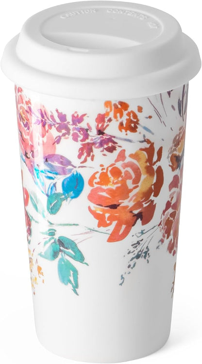 Ceramic Coffee Travel Mug 12 Oz by fMSDD