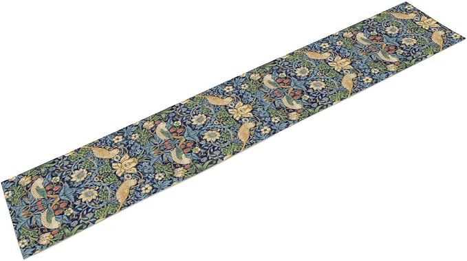 William Morris Floral Table Runner, Flowers Botanical Printed Table Runner - Image 7