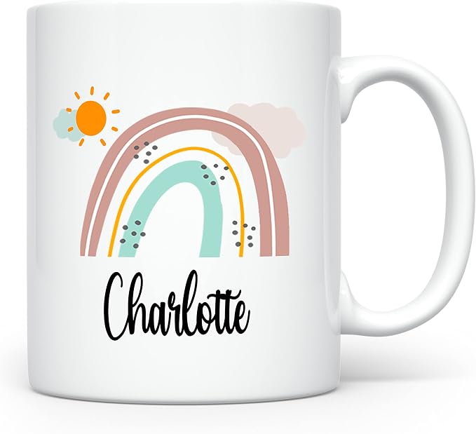 Personalized Mug for Kids, Girls | Customized Hot Chocolate, Coffee & Tea Cup | by Homebee