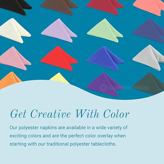 Polyester Cloth Napkins - Washable Soft Table Linens - Durable & Elegant for Dining, Restaurants, Weddings, Events, Rentals, Banquets, & Parties - Premium Quality Set of 250, Black, 17"x17"