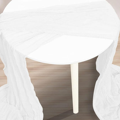 1 Pack White Cheesecloth Table Runner 35x120 Inch 10Ft Rustic Gauze Cheese - Image 3