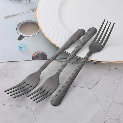 12 Pieces Dinner Fork, Stainless Steel Silverware Forks, 7.1 Inches Metal Fork - Image 3