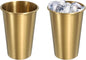 uxcell 2 Pcs Stainless Steel Cups, 17oz/500ml Metal Cups Double Wall Tumbler by uxcell
