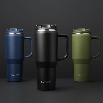 EALGRO 50 oz Tumbler with Handle, Insulated Tumblers with Lid and Straw | - Image 5