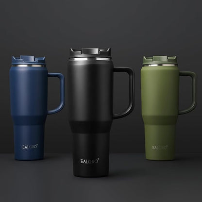 EALGRO 40 oz Tumbler with Handle, Insulated Tumblers with Lid and Straw | - Image 5
