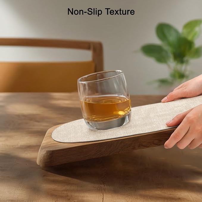Faux Leather Placemats Set of 6, Dual Sided - Image 6