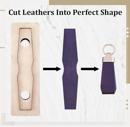Leather Keyring Cutting die, for Shaping and DIY Leather Keyring Cutting and - Image 3