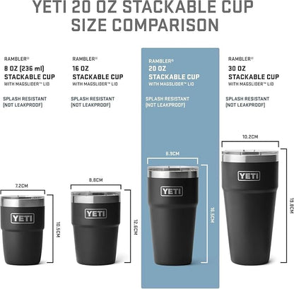 YETI Rambler 20 oz Stackable Tumbler, Stainless Steel, Vacuum Insulated - Image 3