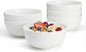 Sweese Porcelain Bowls Set of 6, 20oz Lightweight Round Cereal Bowls Set by Sweese