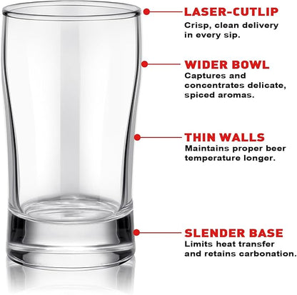Bokon 6 Pcs Beer Flight Glasses, Small Clear Tasting Cup - Image 4
