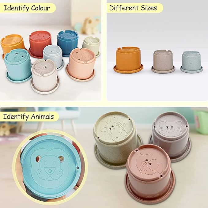 Baby Stacking Nesting Cups Toys - Image 4