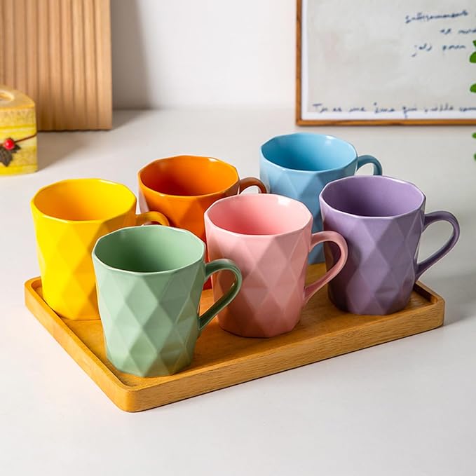11 Ounce Porcelain Mugs, Tea and Cocoa Mug Set - Image 5