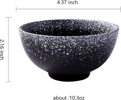 Japanese Style Rice Bowl Set of 4, Creative Ceramic Small Bowls, Reactive Kiln - Image 2
