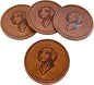 Dog Breed Leather Coasters – Premium Full Grain Table Protectors by Handmade