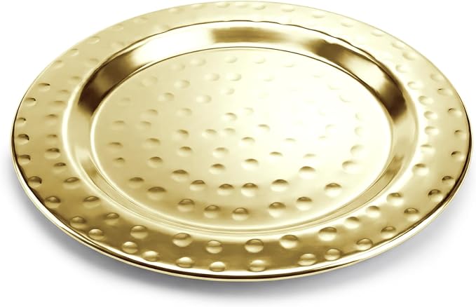 Hammered Stainless Steel Coasters Set of 4 – Anti-Slip Base, Durable & Reusable - Image 2