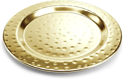 Hammered Stainless Steel Coasters Set of 4 – Anti-Slip Base, Durable & Reusable - Image 2