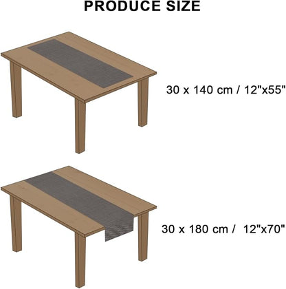 Table Runner 72 Inches Long, Vinyl Woven Heatproof Table Runners | Washable - Image 9