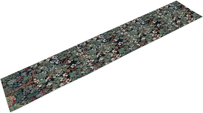William Morris Tree of Life Table Runner Vintage Flowers Table Runner - Image 5