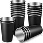 Mimorou 20 Pack 16 oz Stainless Steel Pint Cups Metal Cups Unbreakable Drinking by Mimorou