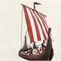 Viking Ship Luncheon Napkin by Unknown