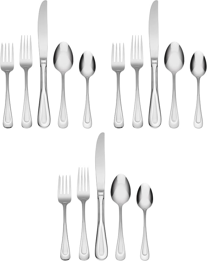 Oneida Satin Sand Dune 20-Piece Flatware Set, Service by Oneida