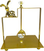 Bunny Napkin Holder for Tabletop, Decorative Square Plastic Rabbit Paper Towel Dispenser - Compact for Kitchen Counter, Home Bar, Farmhouse & Restaurant Table Decor (GOLD)