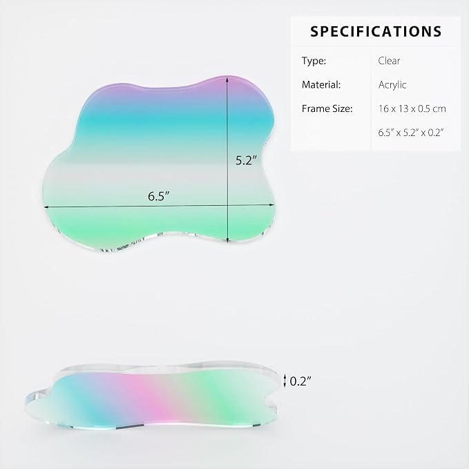 Acrylic Coaster Decorative Plates, Irregular Bar Drink Coaster - Image 4