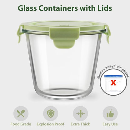 3Cup/23oz Glass Meal Prep Containers - Image 2