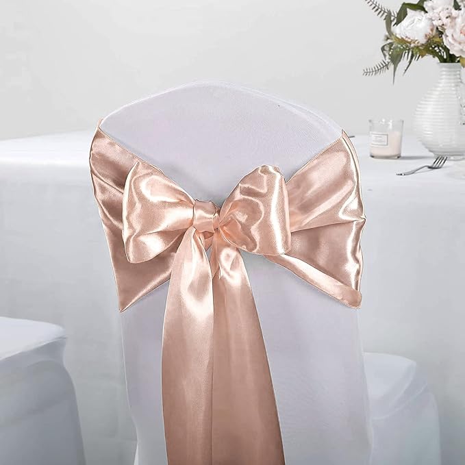 Rose Gold Satin Table Runners, 12x108 Inches, 12 Pack | - Image 3