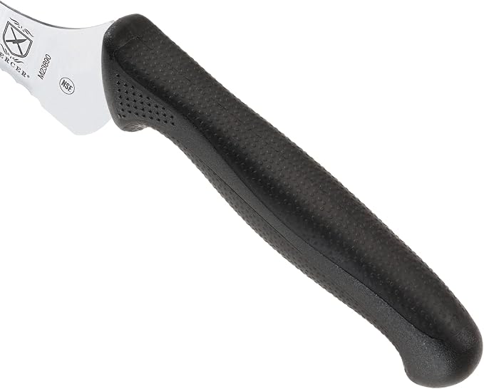 Mercer Culinary M23890 Millennia Black Handle, 9-Inch Offset Wavy Edge - Image 4