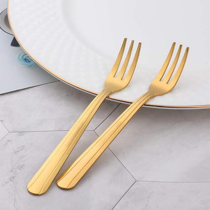 Oyster Fork Set of 12, 5.4 Inch Stainless Steel Cocktail Forks, 3 Tines Mini - Image 5