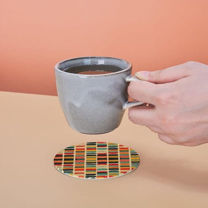 Mid Century Modern Style Leather Drinks Coasters - Image 7