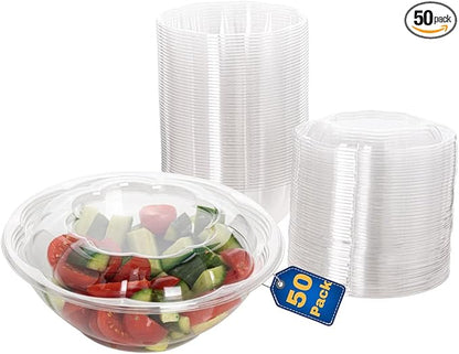 Disposable Plastic Salad Bowls by SMYGOODS