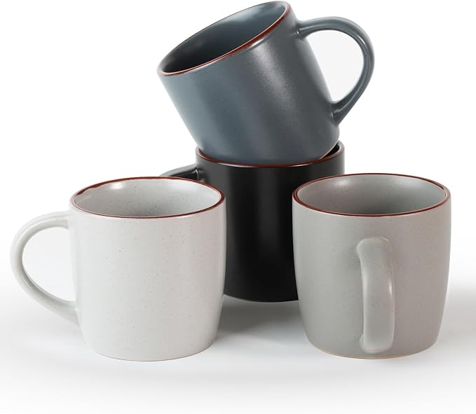 famiware Mercury Coffee Mugs 13 oz, Coffee Mugs Set of 4 by Famiware