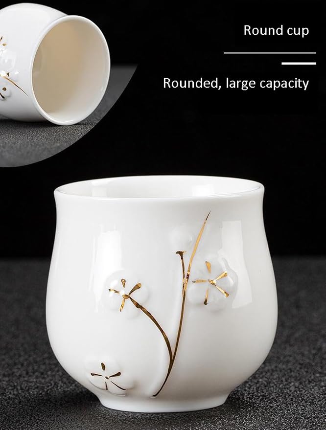 KEYDUACU Japanese Porcelain Gongfu Tea Set, Chinese Asian Style - Image 4
