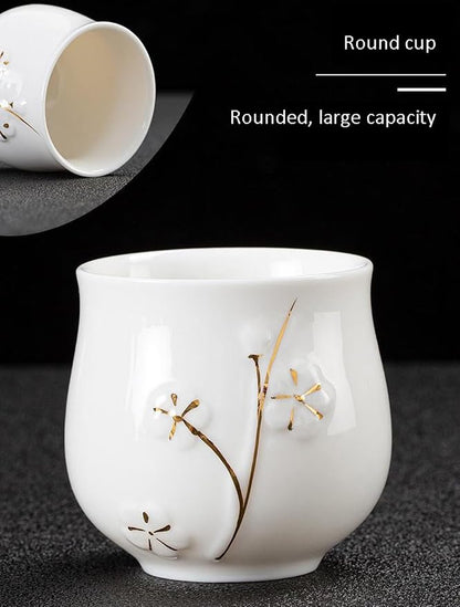 KEYDUACU Japanese Porcelain Gongfu Tea Set, Chinese Asian Style - Image 4