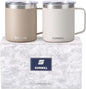 SUNWILL Travel Coffee Mug Set of 2, Insulated Tumbler by SUNWILL