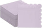 qiqee Coral Purple Cocktail Dinner Napkins 5x5inch Disposable Beverage,Wedding, Birthday Party Dessert Wave Paper Napkins(120 Count)