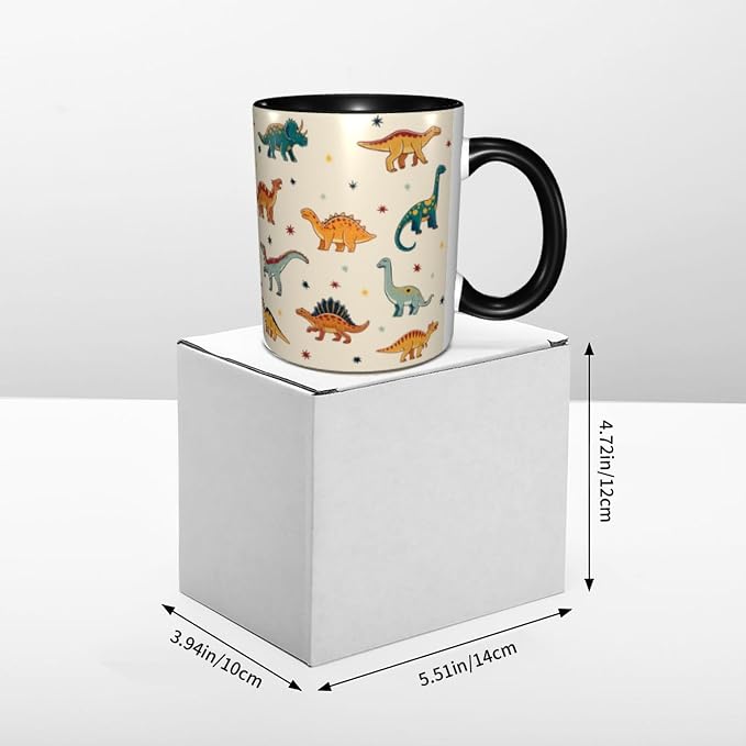 Dinosaur Coffee Mug 11 Ounce Mugs Ceramic Tea Cup Drinking Water Cups | Novelty - Image 6