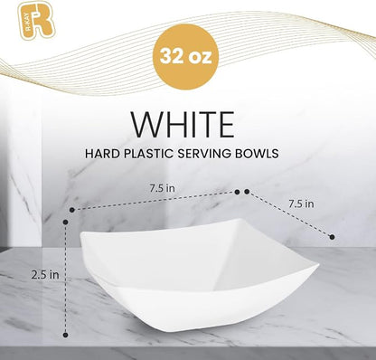 R-kay 6 Pack Square Plastic Serving Bowls - Image 5