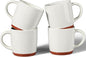 E-far Ceramic Coffee Mug Set of 4, 12oz Stoneware Coffee Cup by E-far