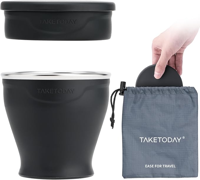 TakeToday Collapsible Cup 8 oz, Foldable by TAKETODAY