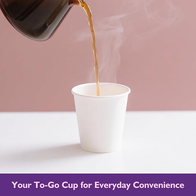 3 oz Disposable Paper Cups, Mouthwash Cups, Small Coffee Cups - Image 4